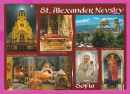 311391 / Bulgaria - Sofia - Patriarchal Cathedral Of St. Alexander Nevsky, Interior , Night Facade PC Art Tomorro - Churches & Cathedrals