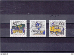 BERLIN 1990 HISTOIRE DES POSTES Yvert 837-839, Michel 876-878 Oblitéré Cote Yv 13,50 Euros - Used Stamps