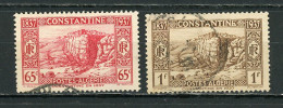 ALGERIE (RF):  VUE - N° Yvert 131+132 Obli. - Used Stamps