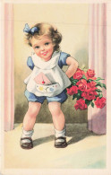 ILLUSTRATEURS _S29170_ Fillette Cachant Des Fleurs - Enveloppe - 1900-1949