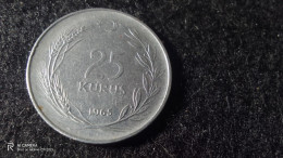 TÜRKİYE-1965-              ACMONİTAL        25     KURUŞ          XF - Turquie