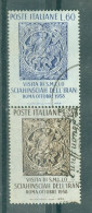 ITALIE - N°773 Et 774 Obliéré - Visite Du Shah D'Iran. - 1946-60: Used