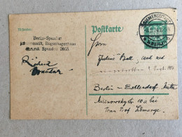 Deutschland Germany - Siemensstadt Berlin Zellerndorf 1924 Stationery Ganzsachen - Storia Postale