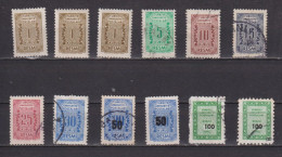 Lot De Timbres Oblitérés De Turquie 1962 Taxes - Used Stamps