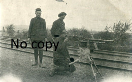 PHOTO FRANCAISE - LOT DE 9 PHOTOS POILUS A SAINT DIE DES VOSGES PRES DE TAINTRUX - GUERRE 1914 - 1918 - War, Military