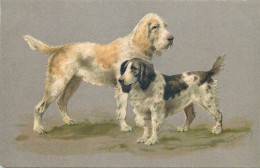 ILLUSTRATION CHIENS  Carte Gaufrée ( Début 1900 ) - Hunde
