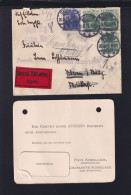 Dt. Reich Expresbrief Zug Rohrpost 1912 Guben - Cartas & Documentos