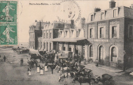 80 Mers Les Bains La Gare Attelage Diligence Tres Animée - Mers Les Bains