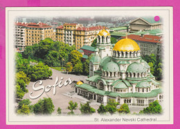 311396 / Bulgaria - Sofia - Aerial View , Panorama Patriarchal Cathedral Of St. Alexander Nevsky, PC Art Tomorro - Iglesias Y Catedrales