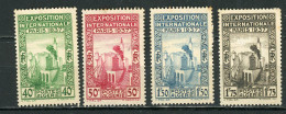 ALGERIE RF - EXPO DE PARIS - N° Yvert 127/130* - Unused Stamps