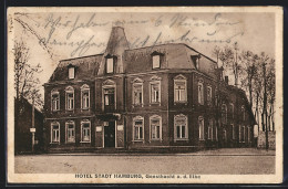 AK Geesthacht A. D. Elbe, Das Hotel Stadt Hamburg, Inh. Jul. Schmahl  - Geesthacht