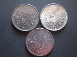 COIN FRANCE FRANCIA 5 FRANCHI 1971 - 72 - 73 RIF. TAGG. - 5 Francs