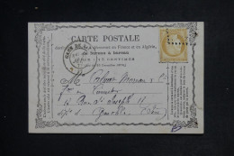 FRANCE - Carte Précurseur De Vienne Pour Grenoble En 1873 - L 152741 - Precursor Cards