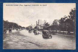 Argentina, Belgrano, Alvear Avenue, Libertador Avenue Today, O.H. Editor, Used Postcard  (230) - Argentinien