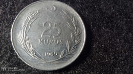 TÜRKİYE-1969-              ACMONİTAL        25     KURUŞ          XF - Türkei