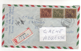 3 Timbres Sur Lettre Recommandée , Registered  Cover , Mail Du 9/10/67 De Funchal Madeira - Lettres & Documents