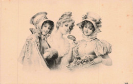 ILLUSTRATEURS _S29179_ Type Vienne - Groupe De 3 Femmes Portant Des Fleurs - En L'état - 1900-1949