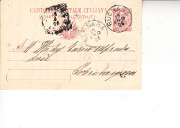 ITALIA 1906 - Intero Postale  Da  Bugnara A Introdacua - Entero Postal