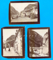 Pyrénées-Atlantiques Vallée D’Aspe * Urdos Pont Gorges Du Portalet * 3 Photos Originales Vers 1910 - Orte