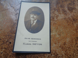 Doodsprentje/Bidprentje  Karel DEVOS   Tamines 1871-1924 Brussel - Religion & Esotérisme