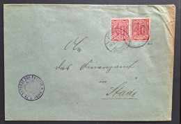 Dienstmarken 1921, Brief Landrat JORK Geprüft Infla - Servizio