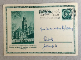 Deutschland Germany - 1933 Stationery Ganzsachen Garnisonkirche (Potsdam) Hamburg Lubeck - Postcards