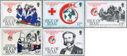 45887 MNH MAN 1989 125 ANIVERSARIO DE LA CRUZ ROJA INTERNACIONAL - Isla De Man