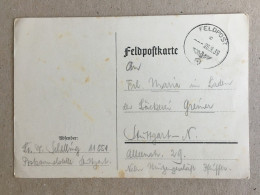 Deutschland Germany - 1939 Feldpost Stuttgart - Cartes Postales
