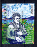 Saint Pierre Et Miquelon. François René De Chateaubriand. 2019 - Unused Stamps