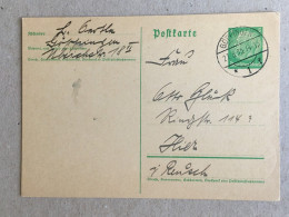 Deutschland Germany - 1935 Goppingen Trier Stationery Ganzsachen - Cartes Postales