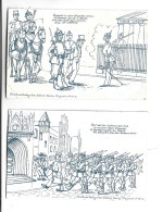 2 CPA ILLUSTREES MILITAIRES ALLEMANDS  En 1906! (voir Timbres) - Sonstige & Ohne Zuordnung