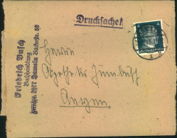 1942,Streifnand Mit EF 4 Pf. Hitler Ab HAMELN - Briefe U. Dokumente