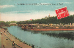 FRANCE - Montceau Les Mines - Vue Générale Du Bassin Du Canal - Carte Postale Ancienne - Montceau Les Mines