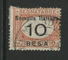 ● ITALIA REGNO ● SOMALIA 1923 ֍ SEGNATASSE ● N. 37 Usato ● Cat. 25 € ● Lotto 1769 E ● - Somalië