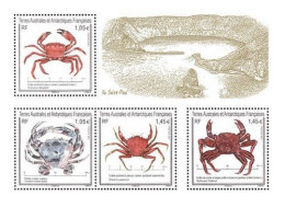 2021 1080 TAAF Fauna - Crabs MNH - Unused Stamps