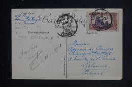 TUNISIE - Carte Postale De Tunis Pour Le Portugal  En 1924 - L 152747 - Storia Postale