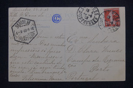FRANCE - Carte Postale De Lourdes En 1909 Pour Le Portugal - L 140779 - 1877-1920: Semi-Moderne