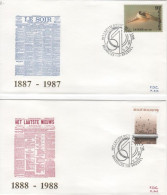 COB - FDC N° 845/46 - Timbre N° 2271/72 - 1981-1990