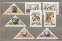HUNGARY 1956 Fauna Dogs Mi 1460-1467 MNH(**) #Fauna865 - Nuovi
