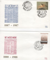 COB - FDC N° 845/46 - Timbre N° 2271/72 - 1981-1990