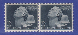 Dt. Reich 1942 Heldengedenktag Mi.-Nr. 812 Paar Mit PLF II Und IV ** Und * - Unused Stamps