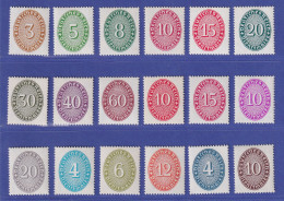 Dt. Reich 1927/33 Dienstmarken Korbdeckel Mi.-Nr. 114-131 Postfrisch ** - Dienstzegels