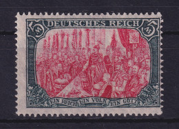 Dt. Reich 1918 Kriegsdruck 5 Mark Mi-Nr. 97 B II ** Gpr. JÄSCHKE BPP - Unused Stamps