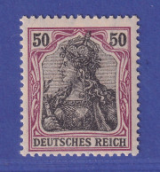 Dt. Reich 1915 Germania Kriegsdruck 50 Pf Mi.-Nr. 91 IIy ** Gpr. OECHSNER BPP - Ungebraucht