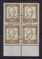 Bund 1964 Prof. Oppenheimer Mi.-Nr. 360 Unterrand-Viererblock O Gummi Postfrisch - Used Stamps