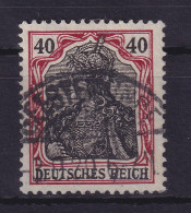 Dt. Reich 1915 Germania Kriegsdruck 40 Pf Mi.-Nr. 90 IIa O Gpr. JÄSCHKE BPP - Gebraucht