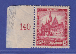 Dt. Reich 1931 Nothilfe Bauwerke Mi.-Nr. 460 Seitenrandstück Mit Quetschfalte * - Nuevos