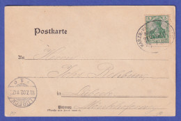 Dt. Reich 1902 Germania 5 Pf  Mi-Nr. 70 Auf AK Höhle Rübeland Mit Bahnpost-O - Briefe U. Dokumente