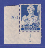 Dt. Reich 1934 Nothilfe Berufsstände 25+15 Pf  Mi.-Nr.563 Eckrandstück UL ** - Neufs