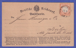 Dt. Reich 1872 Gr. Brustschild 1/2 Groschen Mi-Nr. 18 Auf Postkarte O COELN - Cartas & Documentos